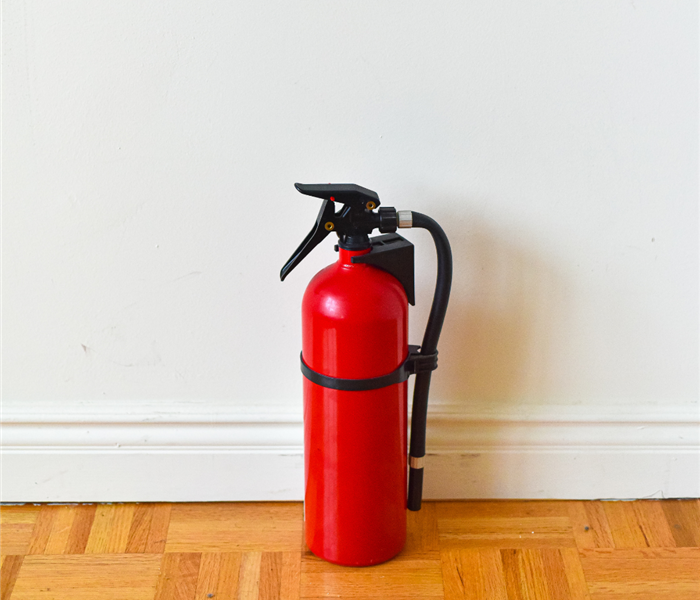 A fire extinguisher. 